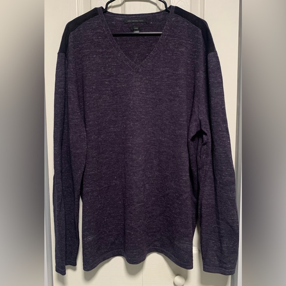 John Varvatos Luxe Wool Lightweight V-Neck Sweater - Picture 1 of 10